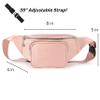 Premium Quality | Unisex Fanny Pack Adjustable Belt | Great Travel Fanny Packs for Women and Men | Waist Pouch for Workout, Running, Hiking, Fashion | Crossbody Belt Bag for Women (Pua Pink) view 2