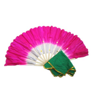 FixtureDisplays Dance Fan & Handkerchief Set Octagonal Towel Cloth Dongbei Yangge Handkerchief Rotating Handkerchief Chinese New Year Spring Festival Performance Prom Prop 21847-NF