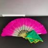 FixtureDisplays Dance Fan & Handkerchief Set Octagonal Towel Cloth Dongbei Yangge Handkerchief Rotating Handkerchief Chinese New Year Spring Festival Performance Prom Prop 21847-NF view 3