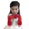 Kids Satin Opera Gloves Long Shiny Dress Up Gloves Stretchy Flapper Elbow Gloves for Girl Princess 4-9year view 3
