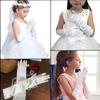 Kids Satin Opera Gloves Long Shiny Dress Up Gloves Stretchy Flapper Elbow Gloves for Girl Princess 4-9year view 4