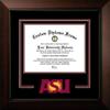 Campus Images Arizona State University 11w x 8.5h Legacy Black Cherry Spirit Logo Diploma Frame Sun Devils view 1
