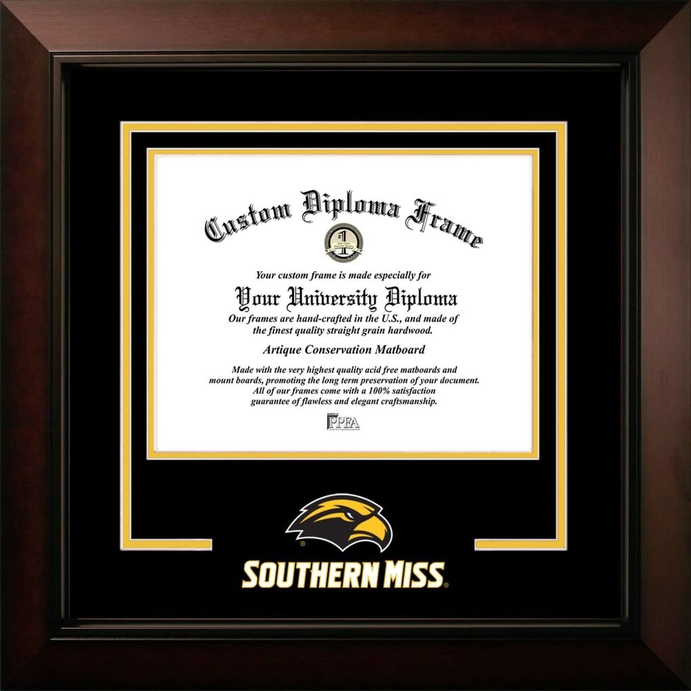 Campus Images Mississippi State University Bulldogs 11w x 8.5h Legacy Black Cherry Spirit Logo Diploma Frame