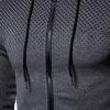 Maiyifu-GJ Men's Full Zip Cardigan Hoodies Long Sleeve Fleece Sports Hoodie Lightweight Hooded Sweatshirts with Pockets (Grey,Large) view 4