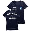 lepni.me Womens Scotland Football Shirt Your Name Number Scottish Flag Badge Personalized Jersey Custom Soccer World Cup 2022 (M Navy Blue Multi Color) view 1
