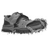 HOHXFYP 1 Pair Crampons Ice Cleats,Universal 19 Teeth Anti Slip Ice Cleat,Stretchable Robust Stainless Steel Crampons Hiking Boots for Size 35 45 Sports Shoes,Hiking Shoes(7.1x5.5inch-Grey) view 2