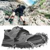HOHXFYP 1 Pair Crampons Ice Cleats,Universal 19 Teeth Anti Slip Ice Cleat,Stretchable Robust Stainless Steel Crampons Hiking Boots for Size 35 45 Sports Shoes,Hiking Shoes(7.1x5.5inch-Grey) view 4