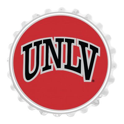 The Fan-Brand NCAA UNLV Rebels: Red - Bottle Cap Wall Sign - Football, Basketball & Baseball Wall Decor - College Sports Dcor for Home, Office, Game Room, Fan Cave & Garage - USA Made