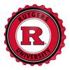 The Fan-Brand NCAA Rutgers Scarlet Knights: Scarlet - Bottle Cap Wall Sign - Football, Basketball & Baseball Wall Decor - College Sports Dcor for Home, Office, Game Room, Fan Cave & Garage - USA Made view 1