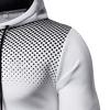 Maiyifu-GJ Men's Full Zip Cardigan Hoodies Long Sleeve Fleece Sports Hoodie Lightweight Hooded Sweatshirts with Pockets (White,Small) view 3