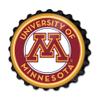 The Fan-Brand NCAA Minnesota Golden Gophers: Black - Round Bottle Cap Wall Sign - Football, Basketball & Baseball Wall Decor - College Sports Dcor for Home, Office, Game Room, Fan Cave & Garage - USA Made view 1