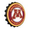 The Fan-Brand NCAA Minnesota Golden Gophers: Black - Round Bottle Cap Wall Sign - Football, Basketball & Baseball Wall Decor - College Sports Dcor for Home, Office, Game Room, Fan Cave & Garage - USA Made view 2
