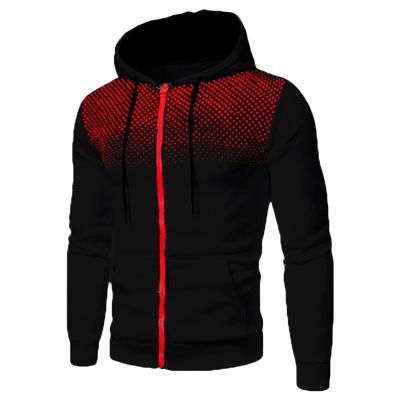 Maiyifu-GJ Men's Full Zip Cardigan Hoodies Long Sleeve Fleece Sports Hoodie Lightweight Hooded Sweatshirts with Pockets (Black,X-Large)