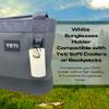 Boglets Sunglasses Holder Attachment Compatible with Soft Yeti Coolers & Backpacks with Straps - Accessorize Your Cooler or Backpack & Securely Hold Your Sunglasses - Made in USA! (White) view 2