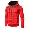 Men's Full Zip Cardigan Hoodies Long Sleeve Fleece Sports Hoodie Lightweight Hooded Sweatshirts with Pockets (Red,3X-Large) view 1