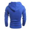 Maiyifu-GJ Men's Long Sleeve Full Zip Hoodie Casual Lightweight Cotton Hooded Sweatshirt Loose Fit Hoodies With Kanga Pocket (Blue,Medium) view 3