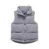 Toddler Baby Boys Girls Sleeveless Jacket Vest Winter Solid Down Coats Ears Hooded Outer Outwear (Grey#05, 2-3 T) view 1