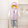 Toddler Baby Boys Girls Sleeveless Jacket Vest Winter Solid Down Coats Ears Hooded Outer Outwear (Purple#16, 5-6 T) view 3