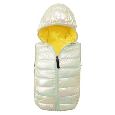 Toddler Baby Boys Girls Sleeveless Jacket Vest Winter Solid Down Coats Ears Hooded Outer Outwear (Green#14, 4-5 T)