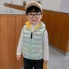 Toddler Baby Boys Girls Sleeveless Jacket Vest Winter Solid Down Coats Ears Hooded Outer Outwear (Green#14, 4-5 T) view 2