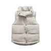 Toddler Baby Boys Girls Sleeveless Jacket Vest Winter Solid Down Coats Ears Hooded Outer Outwear (Beige#04, 2-3 T) view 1