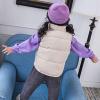 Toddler Baby Boys Girls Sleeveless Jacket Vest Winter Solid Down Coats Ears Hooded Outer Outwear (Beige#04, 2-3 T) view 3