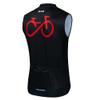 Uriah Men's Cycling Vest Reflective with Rear Zippered Bag Black Bike Size S view 2