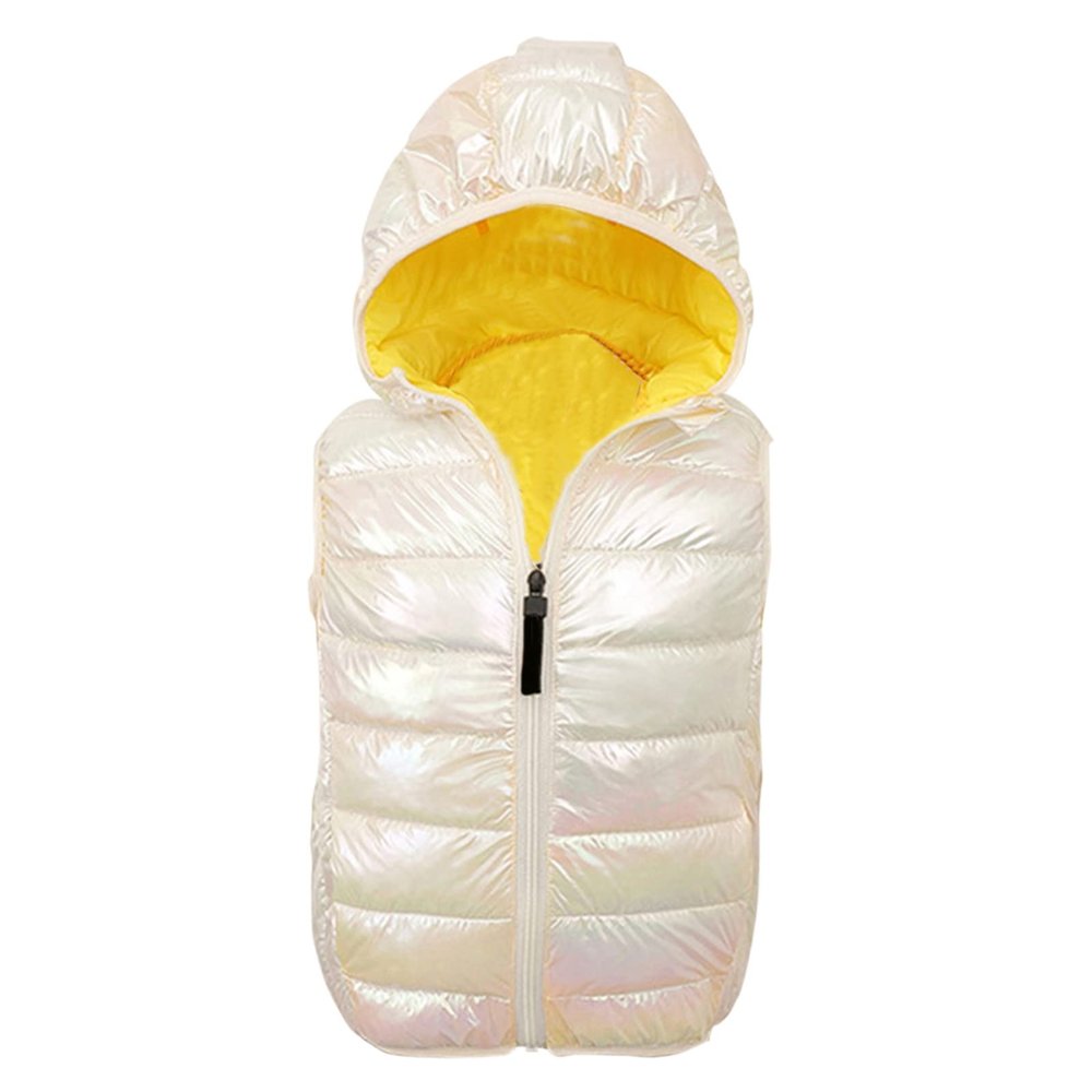 Toddler Baby Boys Girls Sleeveless Jacket Vest Winter Solid Down Coats Ears Hooded Outer (Beige#12, 18-24 Months)
