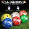 Deekin 6 Pcs Deflated Soccer Ball with Pump Official Outside Sport Soccer Machine Stitched Ball for Indoor Sport Training Practice Birthday Gift for Child Adult(Size 5) view 3