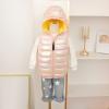 Toddler Baby Boys Girls Sleeveless Jacket Vest Winter Solid Down Coats Ears Hooded Outer Outwear (Pink#15, 18-24 Months) view 3