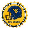 The Fan-Brand NCAA West Virginia Mountaineers: Helmet - Bottle Cap Wall Sign - Football, Basketball & Baseball Wall Decor - College Sports Dcor for Home, Office, Game Room, Fan Cave & Garage - USA Made view 1