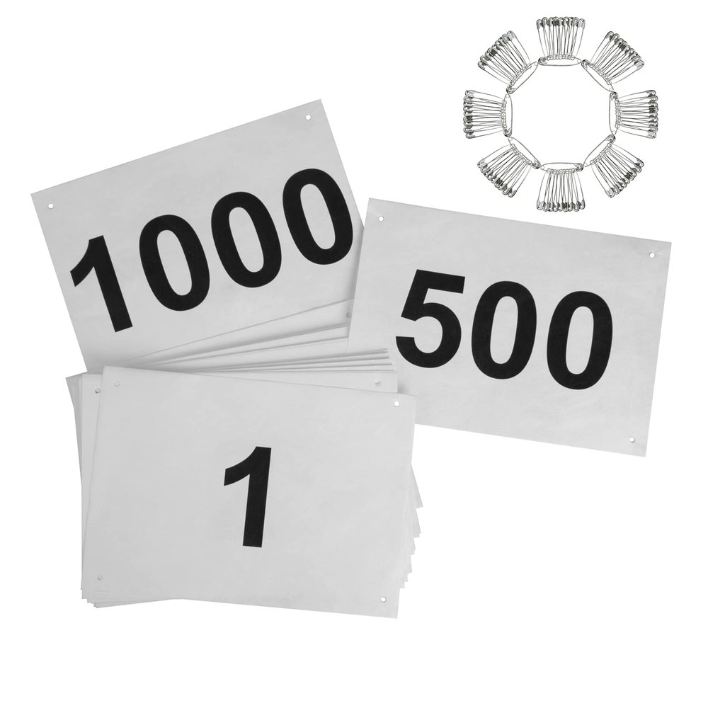 Muka Race Number 001-100/200/500/1000 Running Numbers