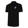 Antigua Men's Black Los Angeles Chargers Team Logo Throwback Tribute Polo view 1