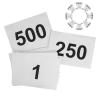 Muka Race Bibs Number 1-500, 8-1/4 x 6 Inch Tyvek Running Bib for Marathon Race, Triathlon Number view 1