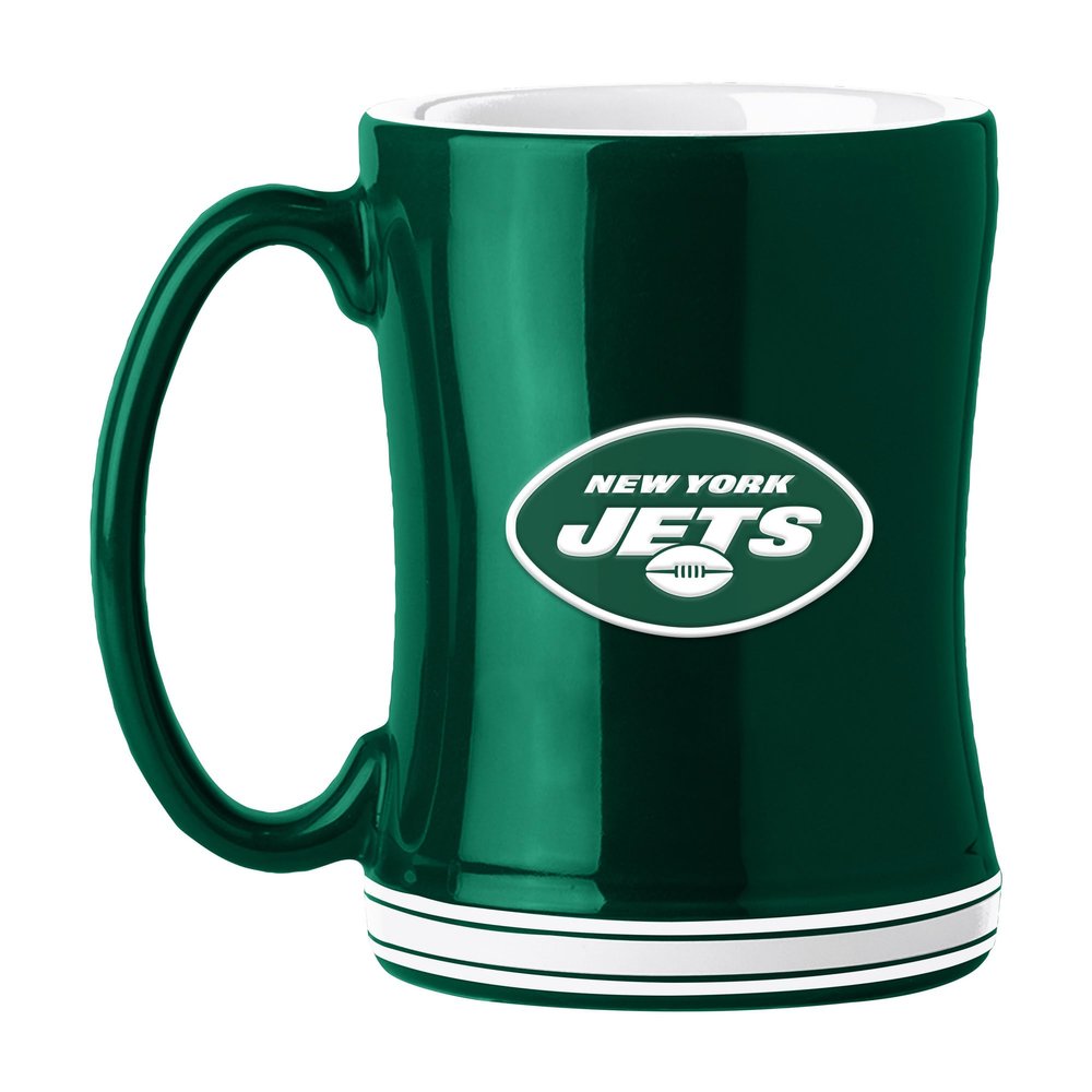New York Jets 14oz. Logo Relief Mug