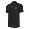 Antigua Men's Charcoal Pittsburgh Steelers Team Logo Throwback Tribute Polo view 1