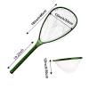 Aventik Fly Floating Fishing Net Carbon Fiber Landing Net Clear Rubber Ghost Net Catch & Release with Magnetic Release(Long Handle Green with Magnetic Release) view 2