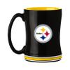 FANMATS NFL Pittsburgh Steelers 14 oz Relief Coffee Mug 14 Fluid Ounces | Ceramic | Sculpted 3D Logo | Team Color | Great Gift view 1