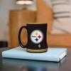 FANMATS NFL Pittsburgh Steelers 14 oz Relief Coffee Mug 14 Fluid Ounces | Ceramic | Sculpted 3D Logo | Team Color | Great Gift view 3