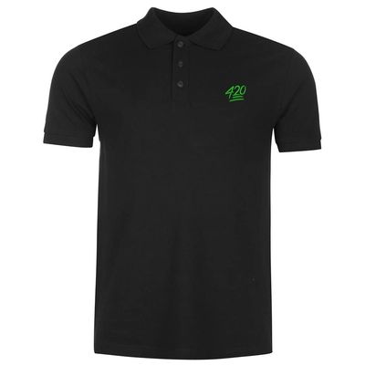 L8502-LXYB Polo Shirts for Men 420 Embroidered Short Sleeve Mens Polo Shirts (Black,XL,X-Large)