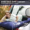 TOBTOS Inflatable Camping Sleeping Pad with Pillow, Thick 6 Inch Ultralight Sleeping Pad with Built-in Pump, Lightweight Sleeping Mat for Camping, Backpacking, Hiking, Tent (Blue) view 2