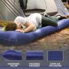 TOBTOS Inflatable Camping Sleeping Pad with Pillow, Thick 6 Inch Ultralight Sleeping Pad with Built-in Pump, Lightweight Sleeping Mat for Camping, Backpacking, Hiking, Tent (Blue) view 4