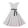 50s 60s Vintage Cocktail Tea Party Dress for Women Floral Spring Rockabilly Dress High Waist A-line Skater Dresses view 2