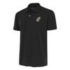 Antigua Men's Charcoal New Orleans Saints Team Logo Throwback Tribute Polo view 1