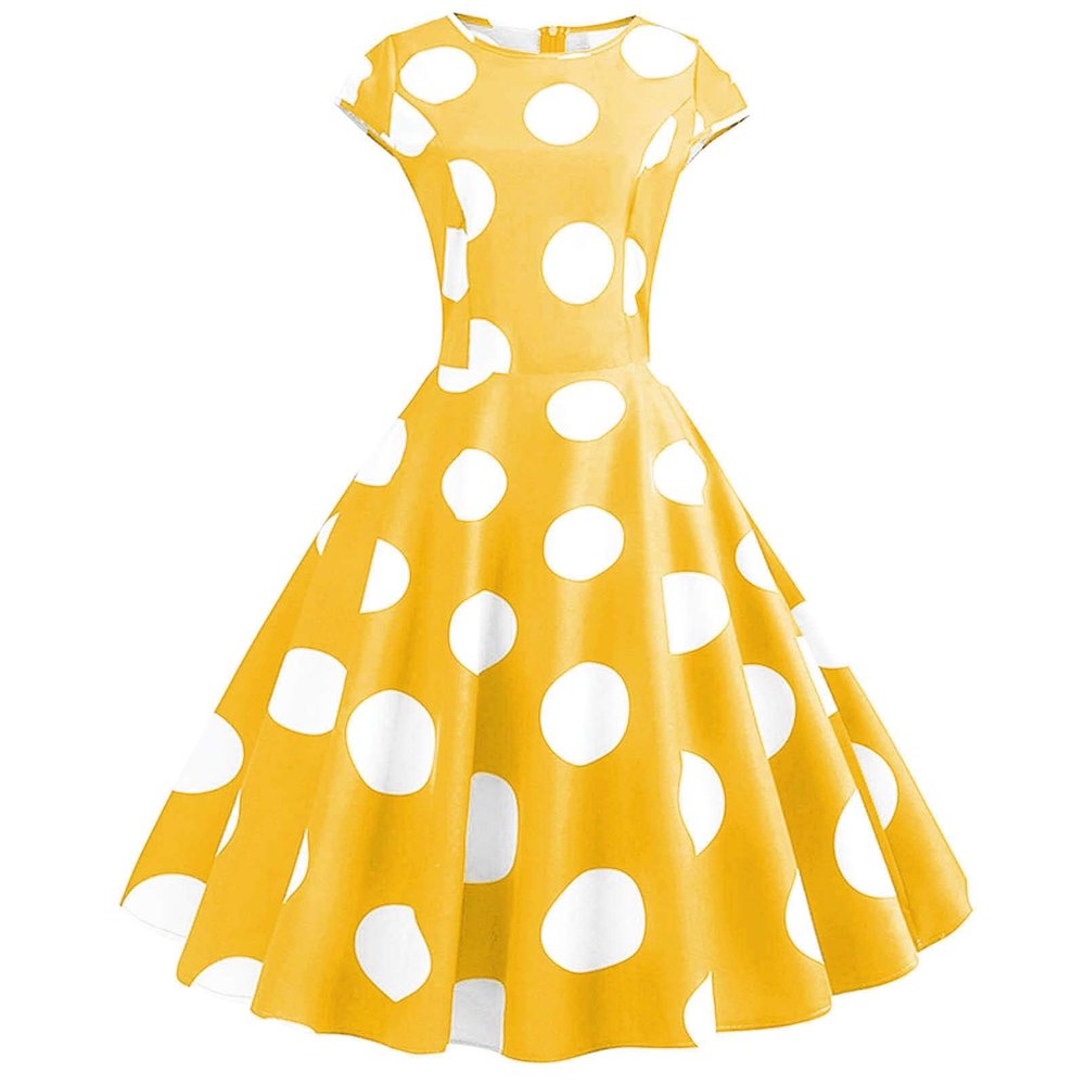 50s 60s Vintage Cocktail Tea Party Dress for Women Floral Spring Rockabilly Dress High Waist A-line Skater Dresses