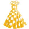 50s 60s Vintage Cocktail Tea Party Dress for Women Floral Spring Rockabilly Dress High Waist A-line Skater Dresses view 2