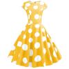 50s 60s Vintage Cocktail Tea Party Dress for Women Floral Spring Rockabilly Dress High Waist A-line Skater Dresses view 3