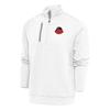 Antigua Men's White Chicago Bears Team Logo Throwback Generation Quarter-Zip Pullover Top view 1