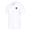 Antigua Men's White Las Vegas Raiders Team Logo Throwback Tribute Polo view 1