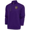 Antigua Men's Purple Baltimore Ravens Team Logo Throwback Generation Quarter-Zip Pullover Top view 1